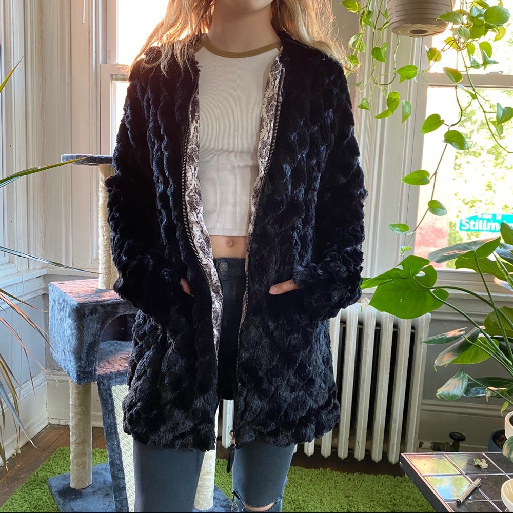 Black Fur coat